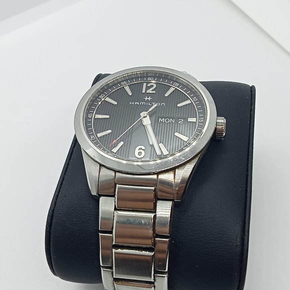 HAMILTON Broadway H433110 Day Date Black Dial Quartz Men's Watch - Picture 7 of 12